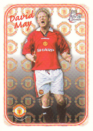 David May Manchester United 1997/98 Futera Fans' Selection #SE02